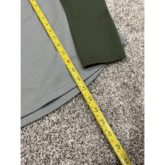 Under Armour Men Loose Fit Long Sleeve Athletic Shirt Gray Green Medium - Picture 7 of 8